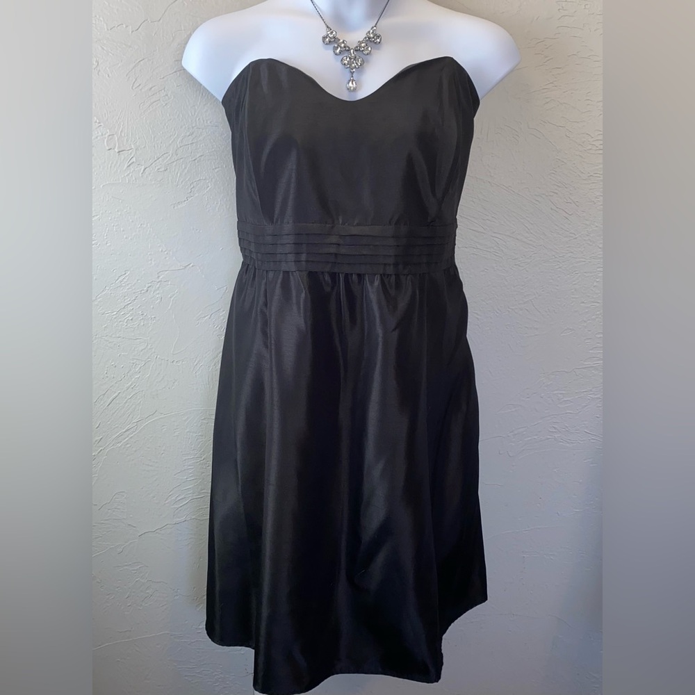 Lane Bryant Black Strapless Sweetheart Neckline Cocktail Dress Size 24
